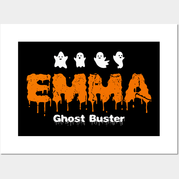 Emma Ghost Buster tee design birthday gift graphic Wall Art by TeeSeller07